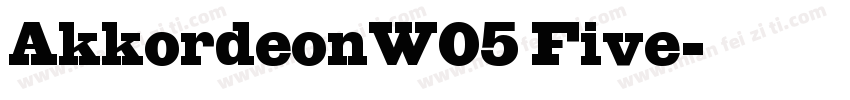 AkkordeonW05 Five字体转换